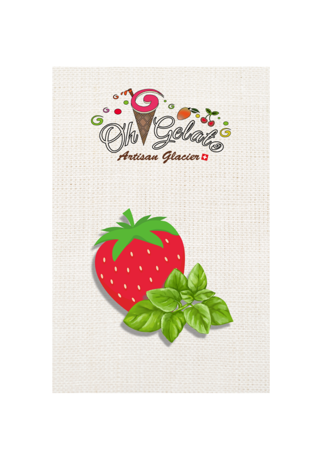 Sorbet fraise basilic